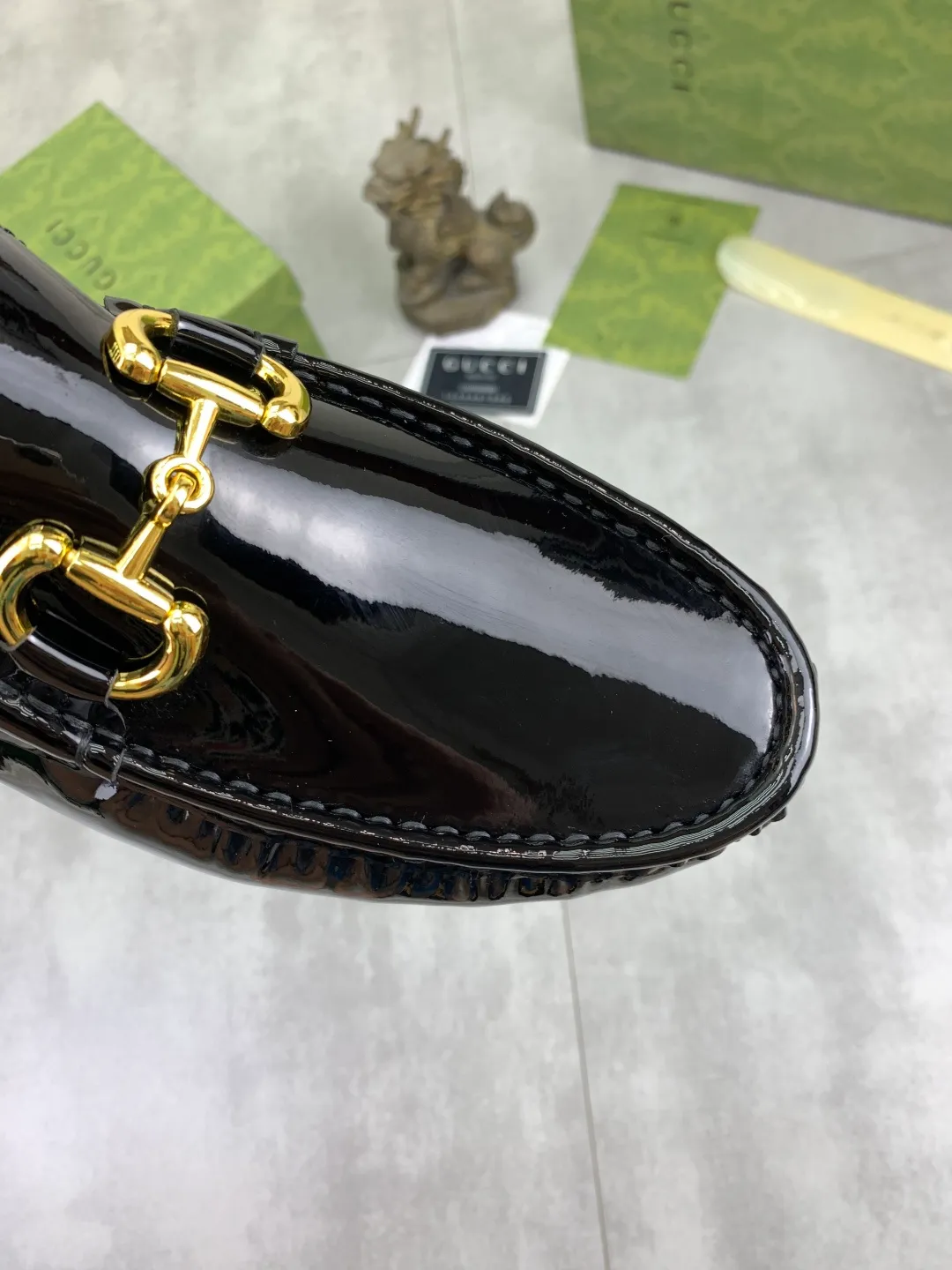 Men's men's shoes 💰P340💰[New style]🆘[GUCCI] New classic beanie shoes; Hong Kong original top quality, exquisite craftsmanship, top quality💪🏼High-end boutique men's beanie shoes, British fashion style 🎈The upper is made of Italian imported calfskin🔥, comfortable and breathable, fully imported soft pigskin lining, lazy slip-on Loaf style This fabric is made of 🇮🇹🎈, which is suitable for drivers to drive, and the original non-slip and wear-resistant rubber outsole 🎈Number of codes: 38-45 Multi-color 🉑️ to choose from